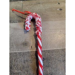 Candy cane sprinkle dipped ornament xmas